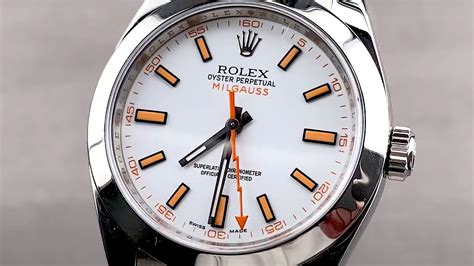 rolex milgauss white dial for.